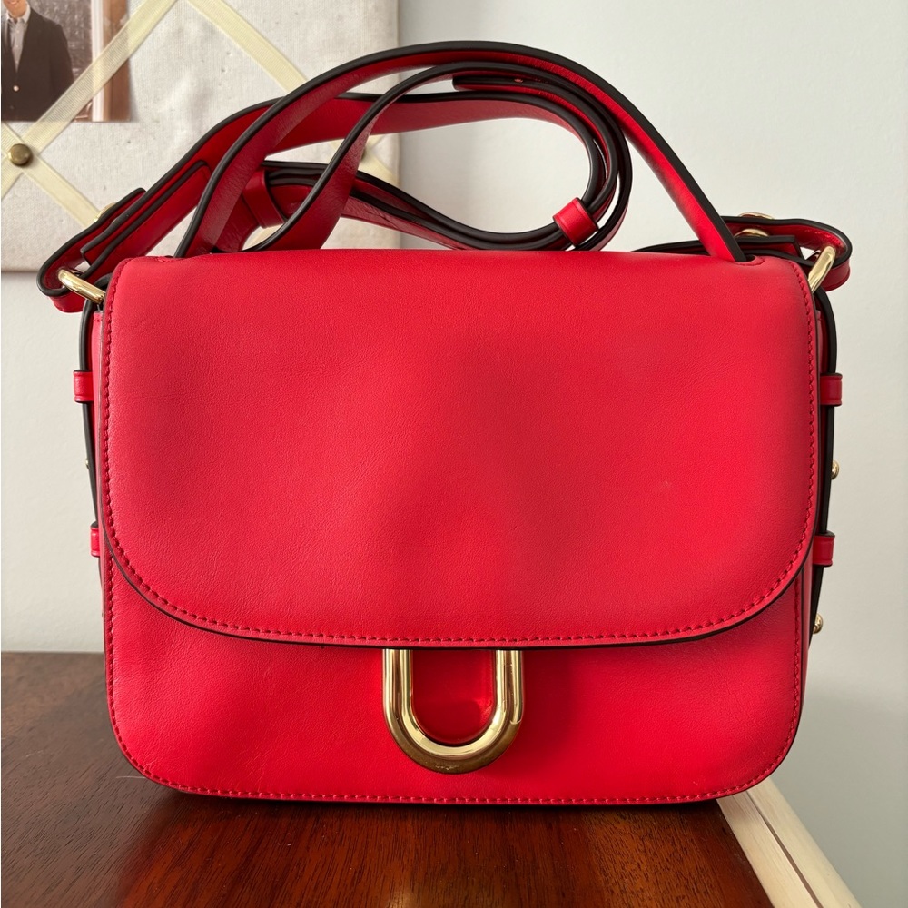 J.Crew cerise handbag with shoulder strap
